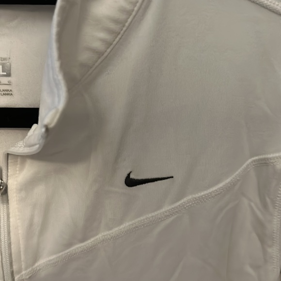 Nike Women’s White 1/2-Zip Running Top - Large - Picture 3 of 4
